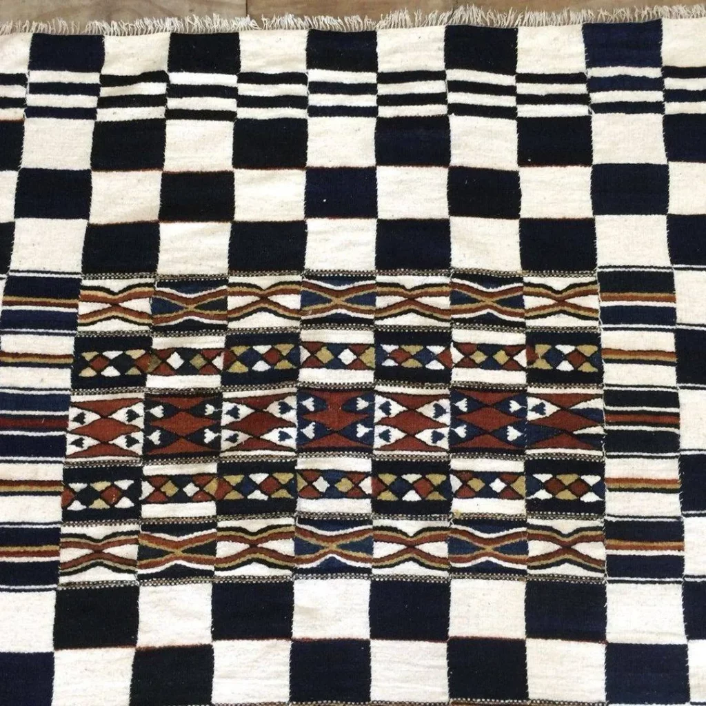 
Bakhnoug Cochineal Berber Wedding Shawl 