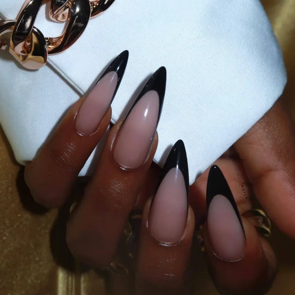 Simple black nail designs