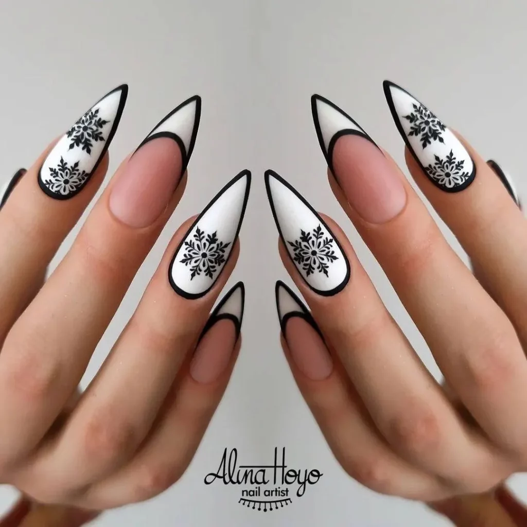 Black Sweater Nails
