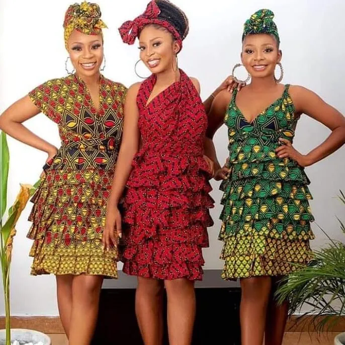 Hot Short Ankara Gown