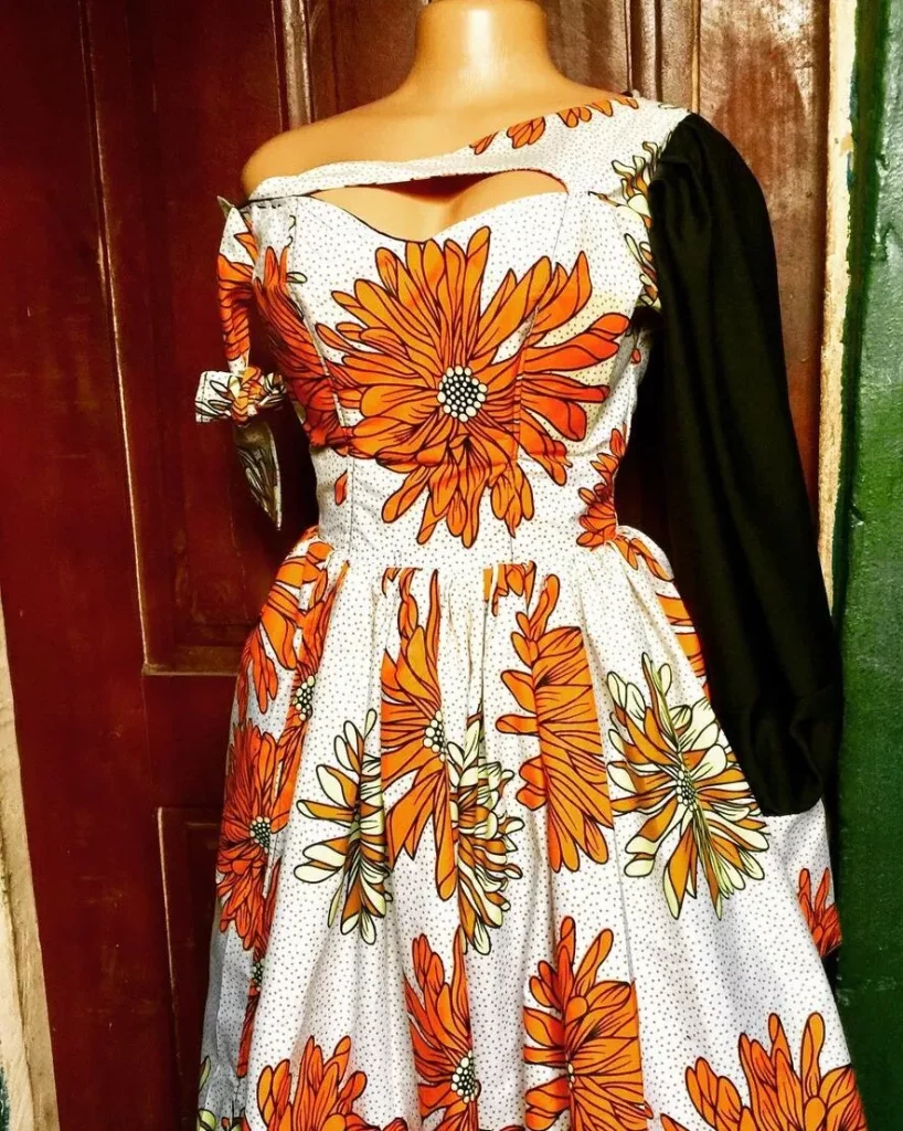 Latest Ankara Short Gown