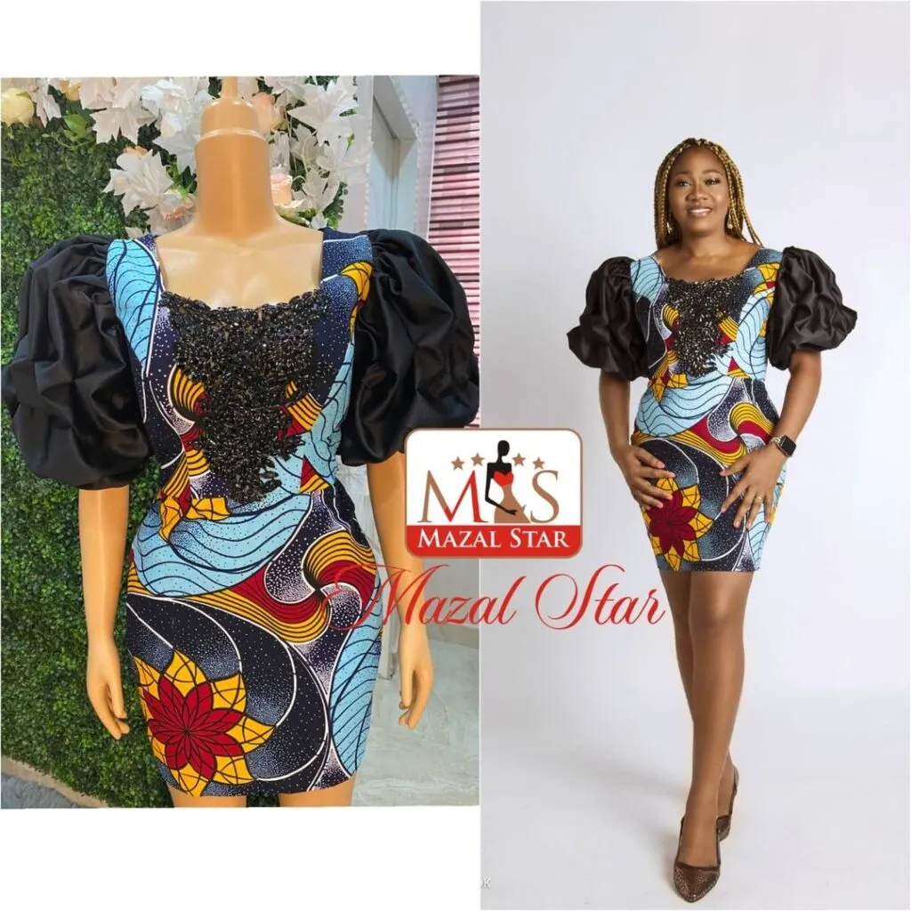 Ankara short gown
