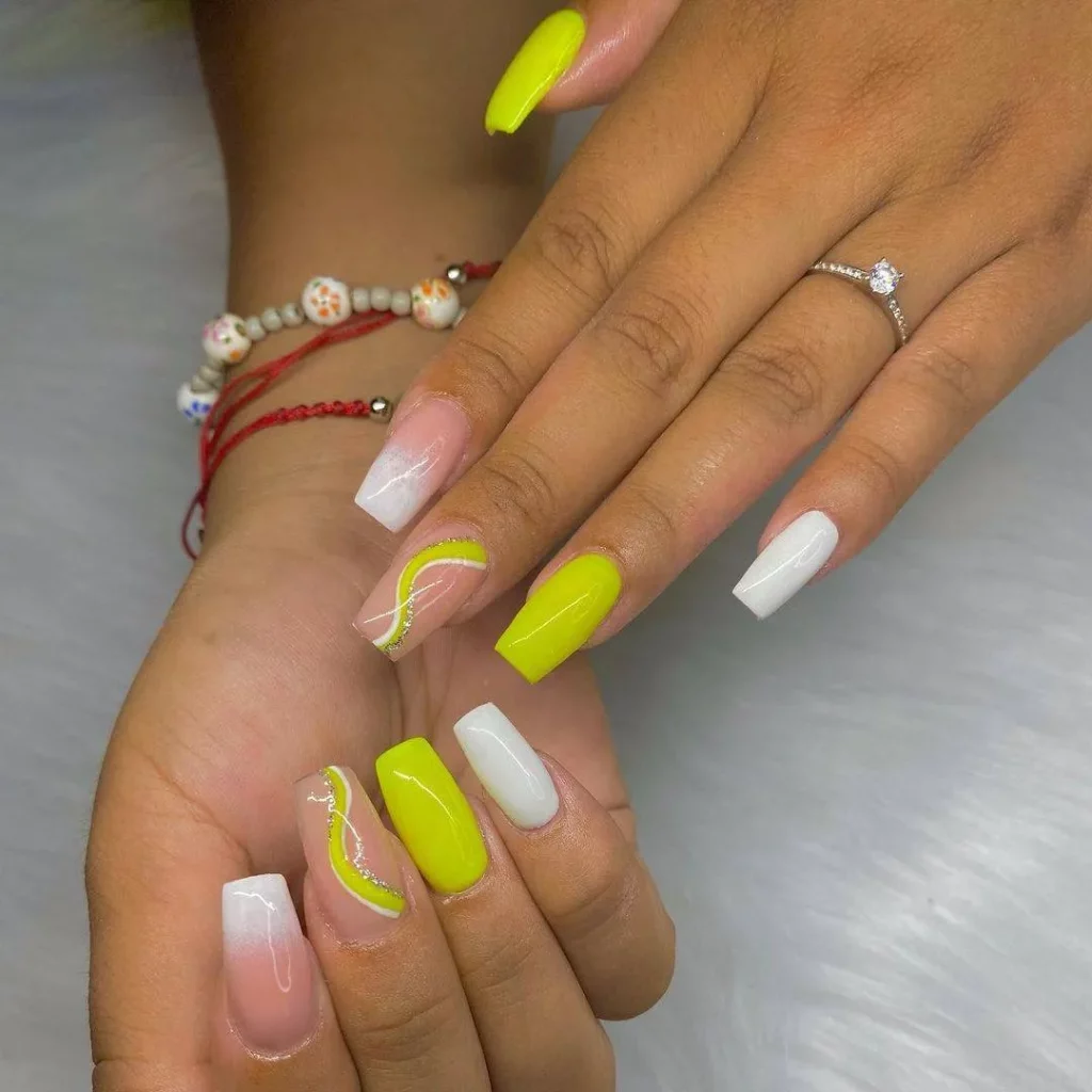 gel polish nail design for Mother's Day