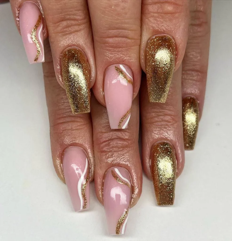 Gel polish nail design
