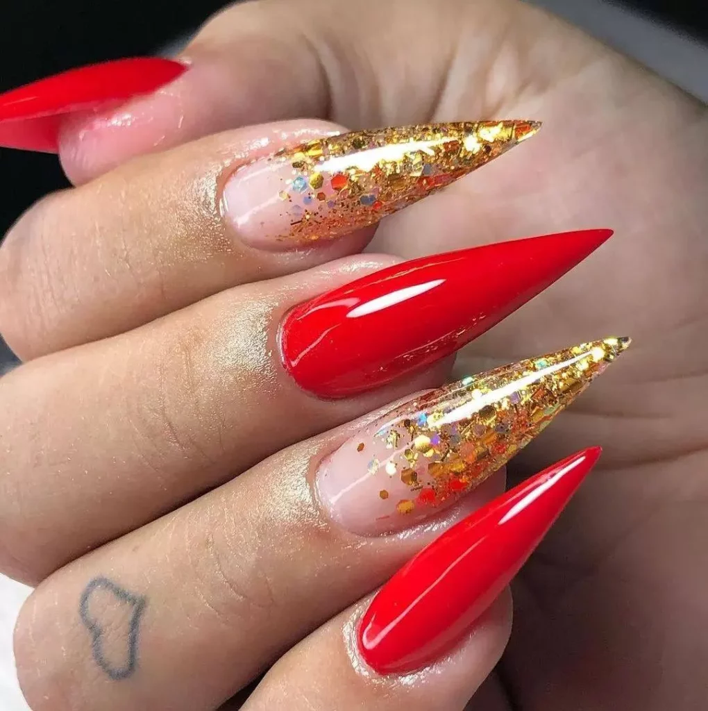 gel polish nail design for Thanksgiving