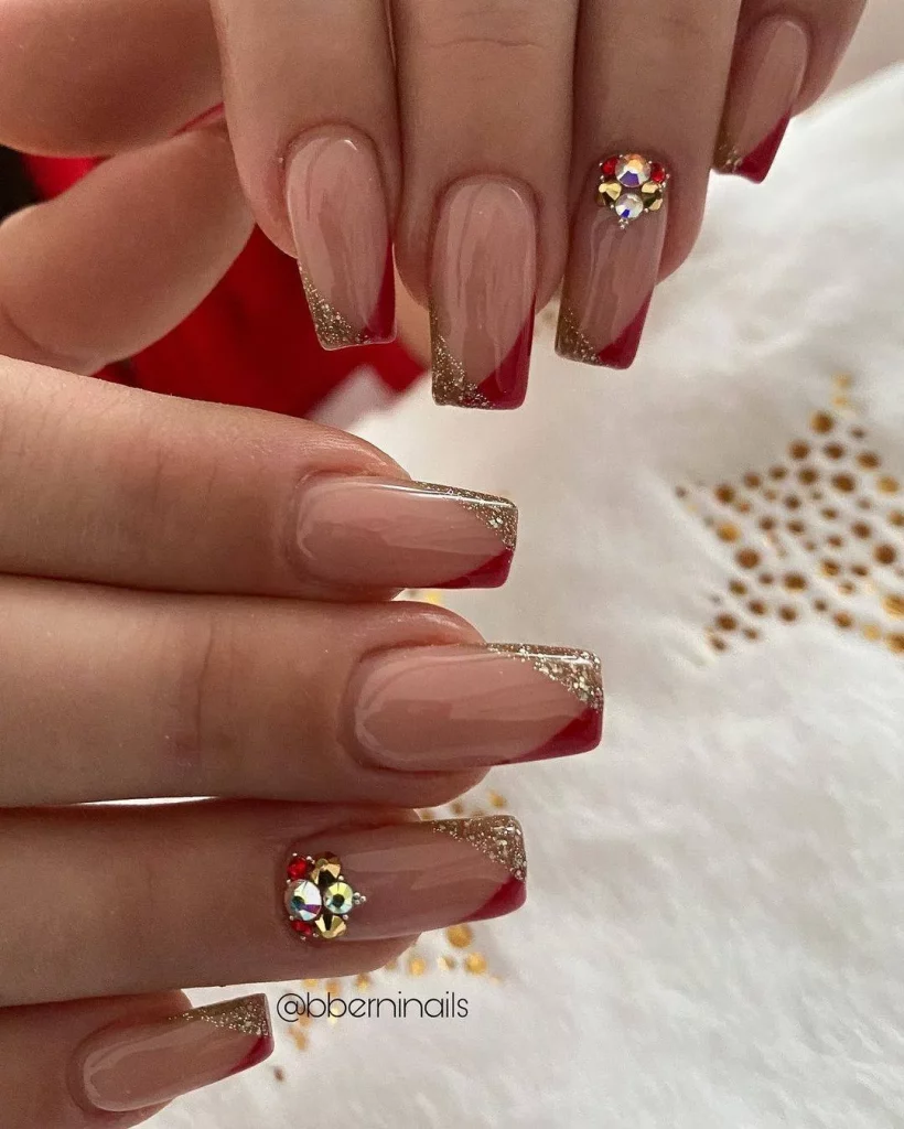 gel nail polish French tip designs