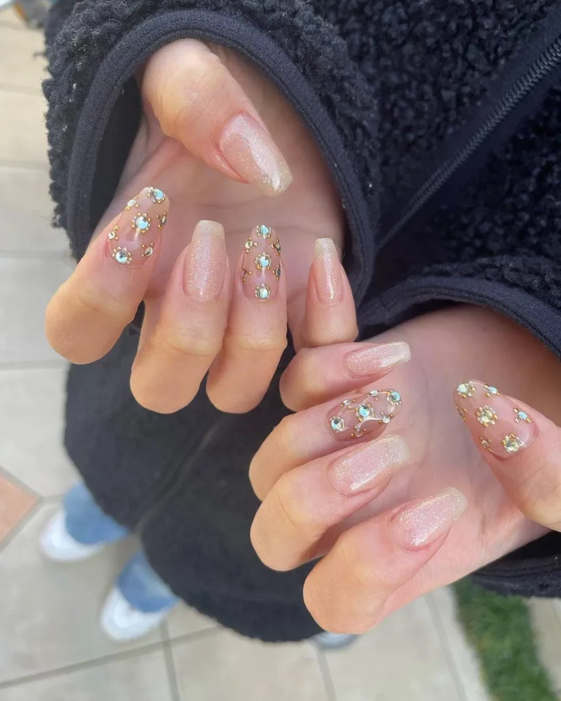 gel polish nail design for summer