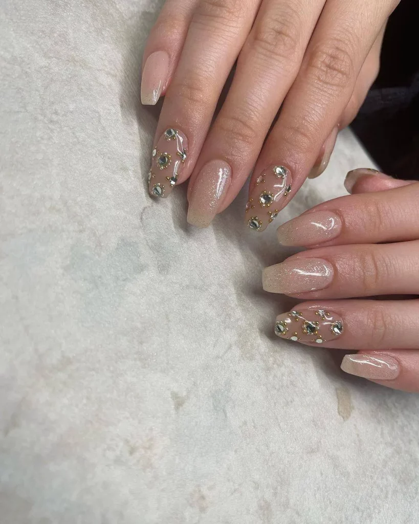 gel nail polish marble design