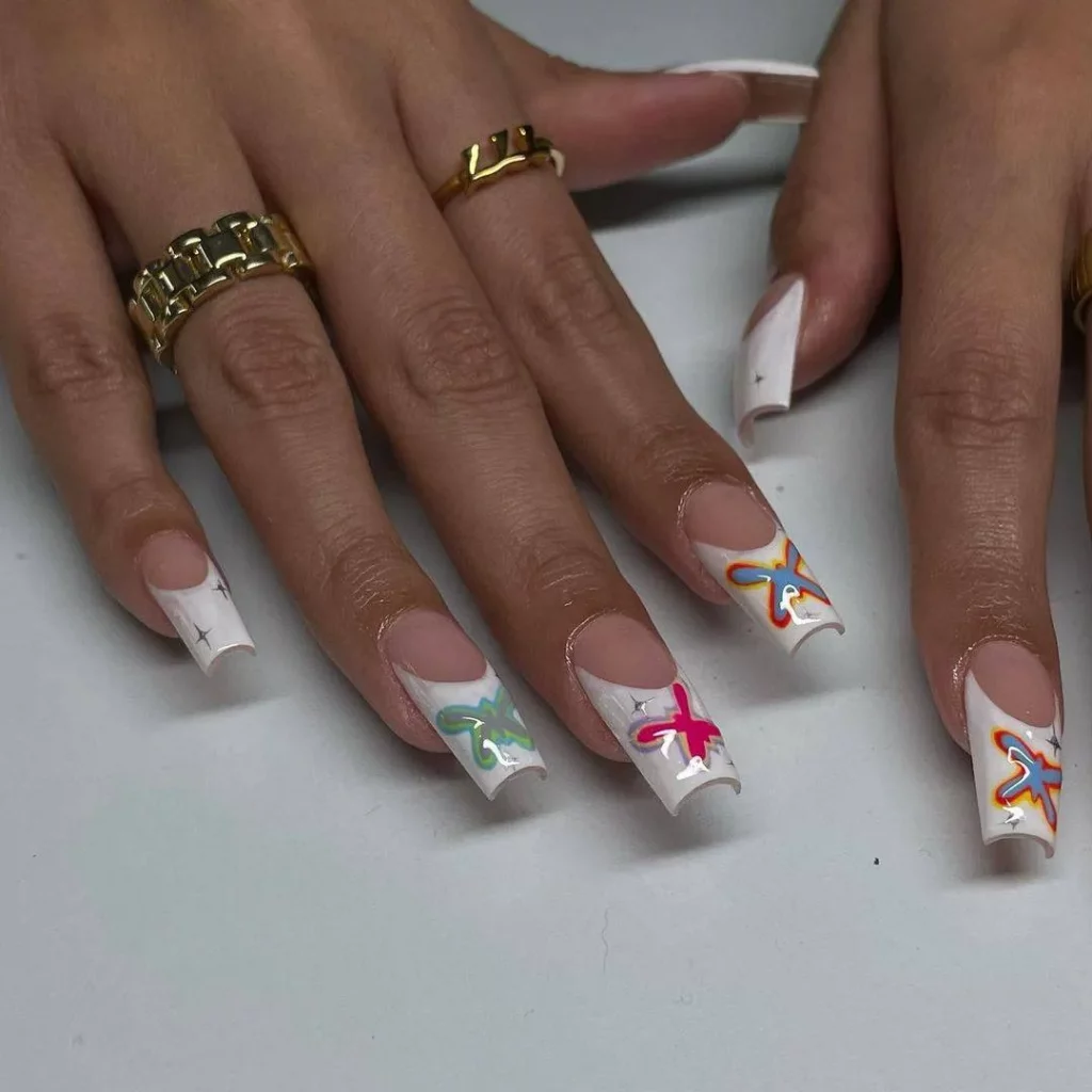 gel polish nail design for spring
