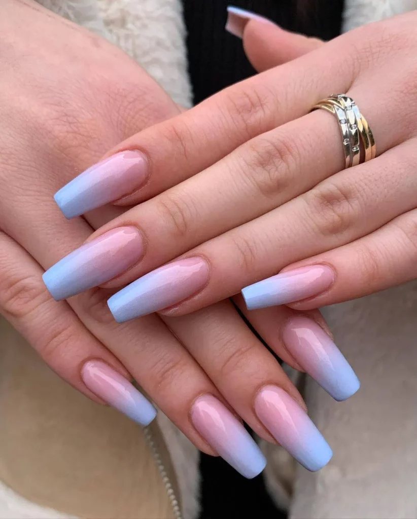 gel nail polish gradient design