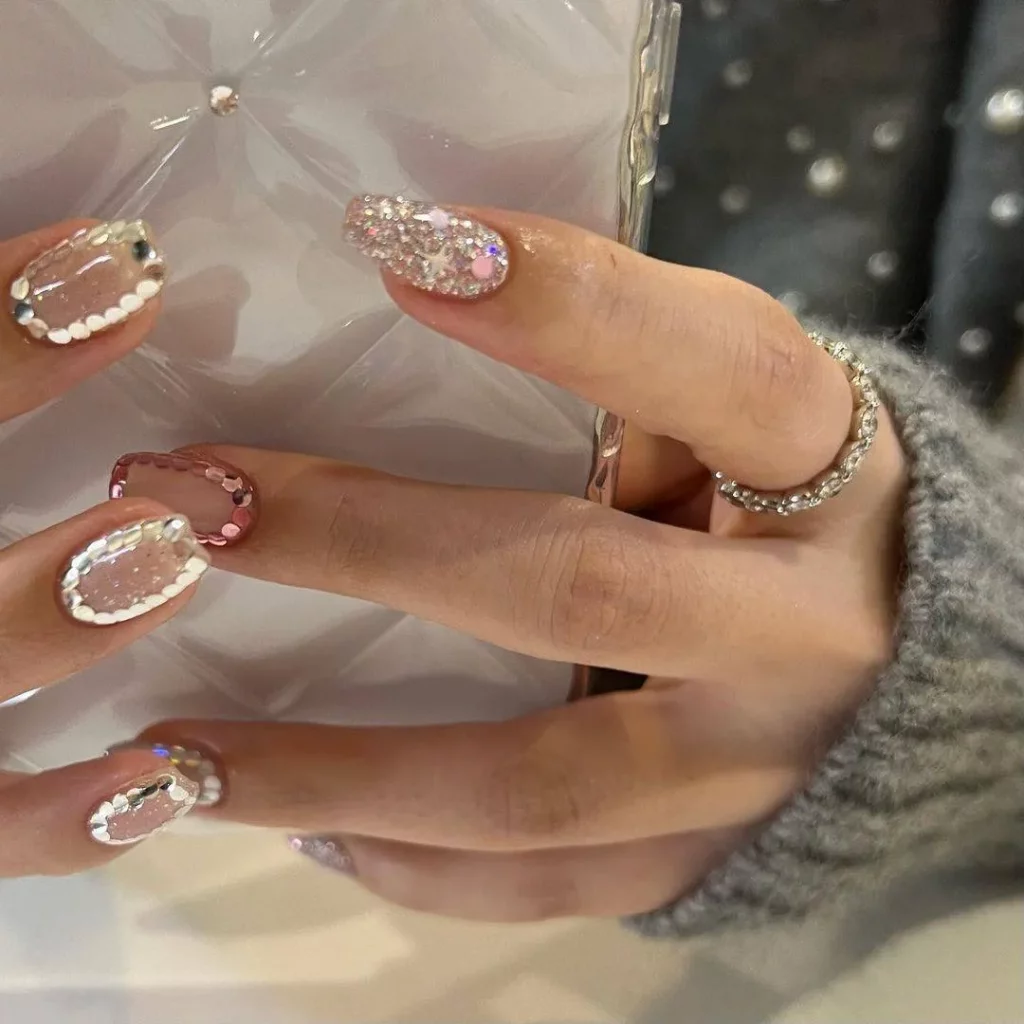 gel nail polish water marble design