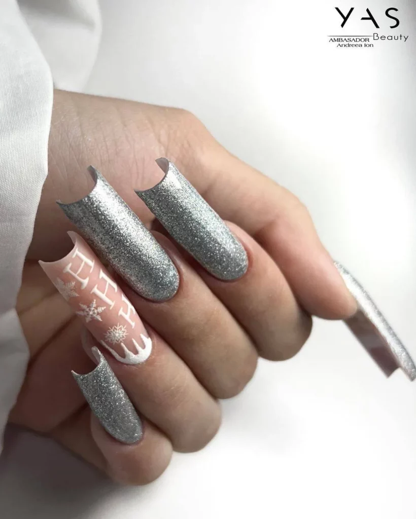 Silver coffin nails ideas