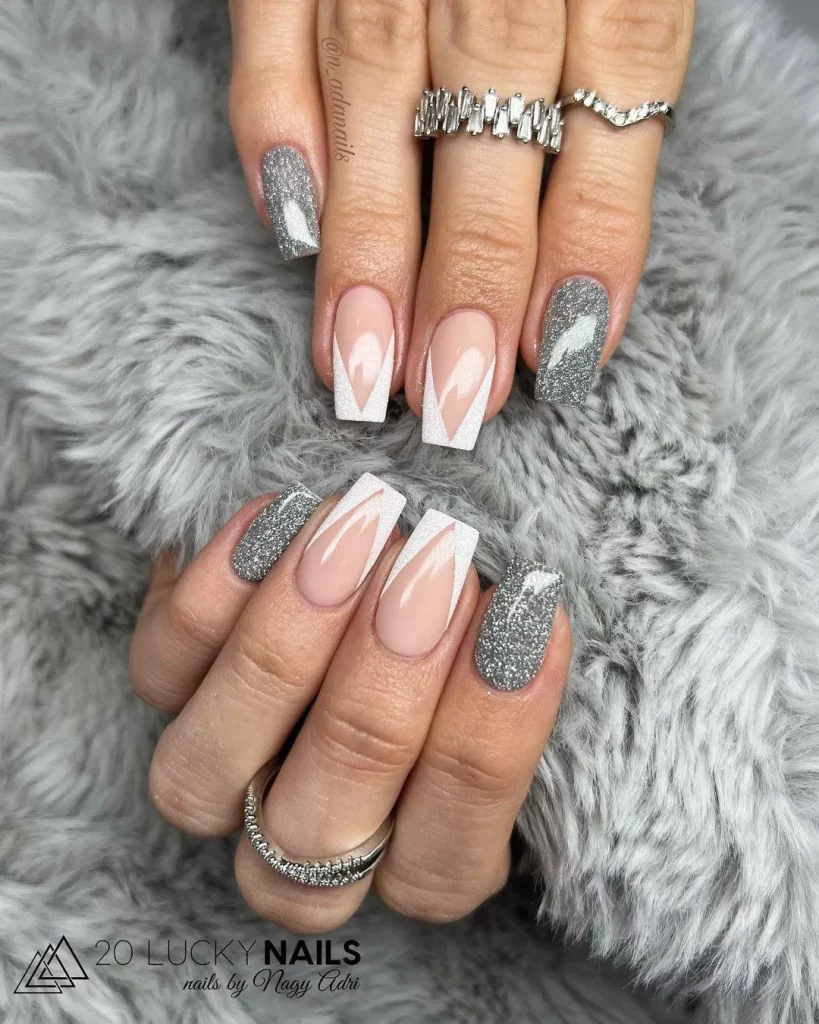Easy Silver Nail Design Ideas