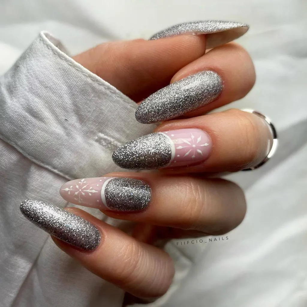 Silver Ombre Nail Design Ideas 