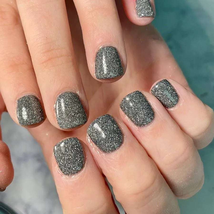 Simple Silver Nail Art Designs 