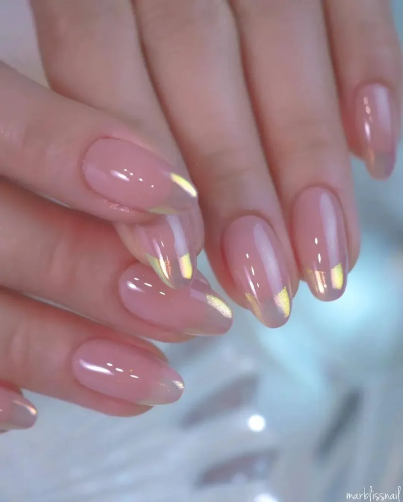 ombre nail art for short nails