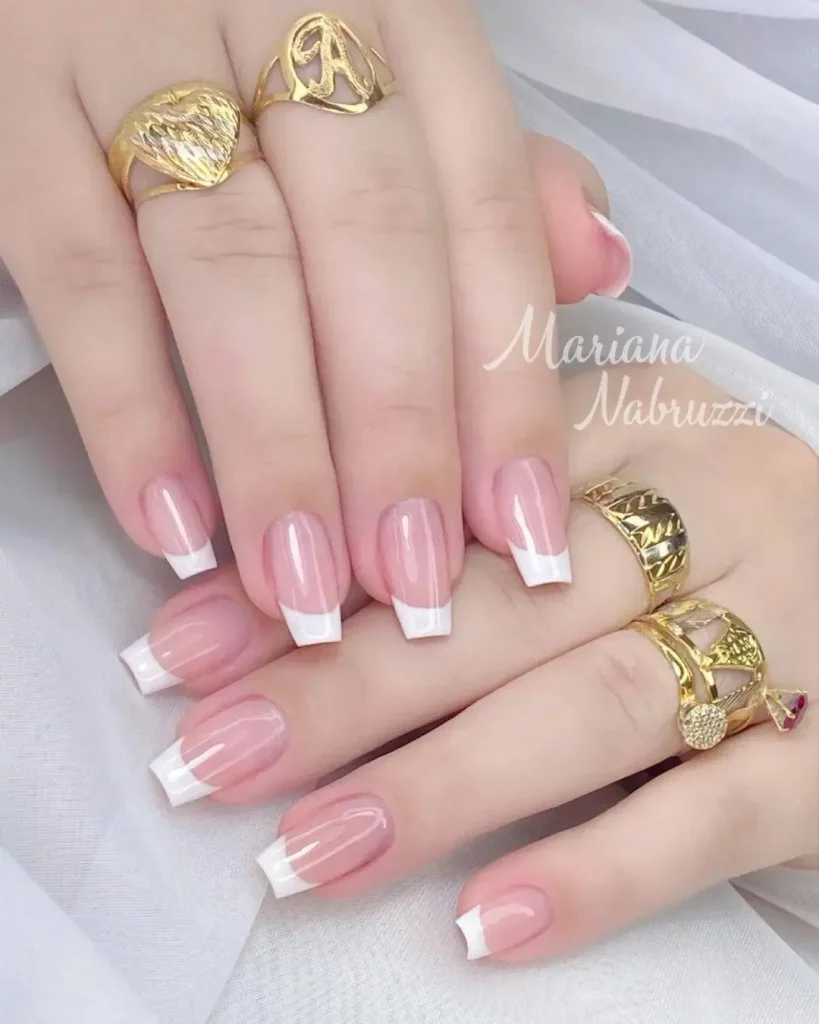 two tone nail art