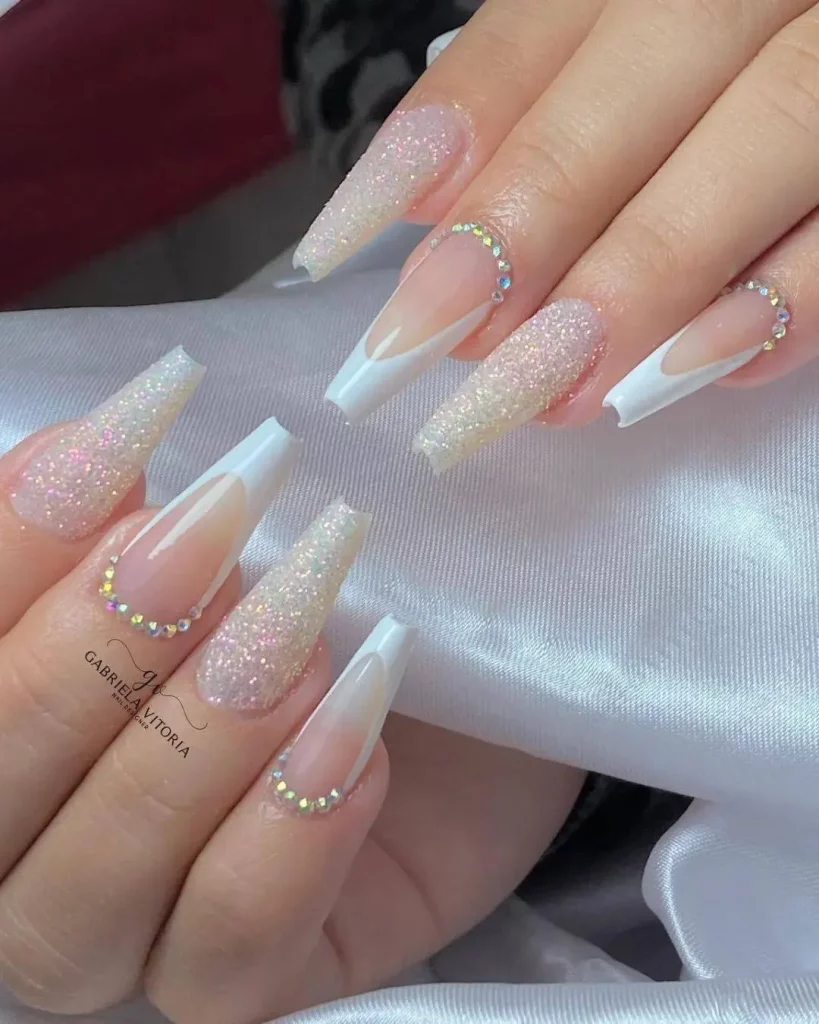 ombre nail design with ombre oval nails