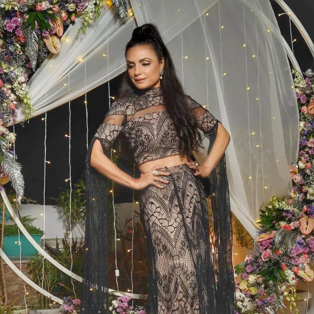 black lace bridesmaid dress