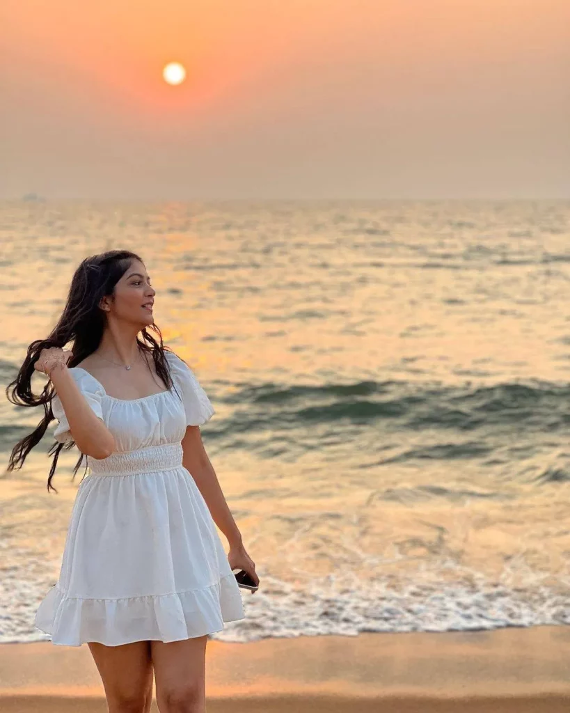 white cotton sundress
