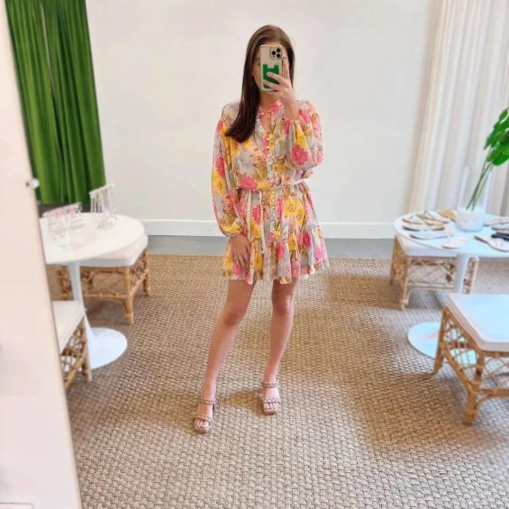 floral skater dress