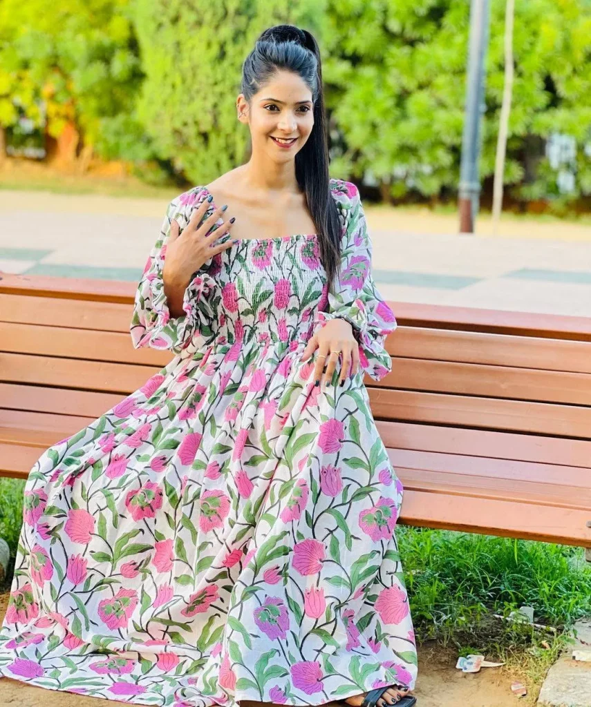 floral maxi dress