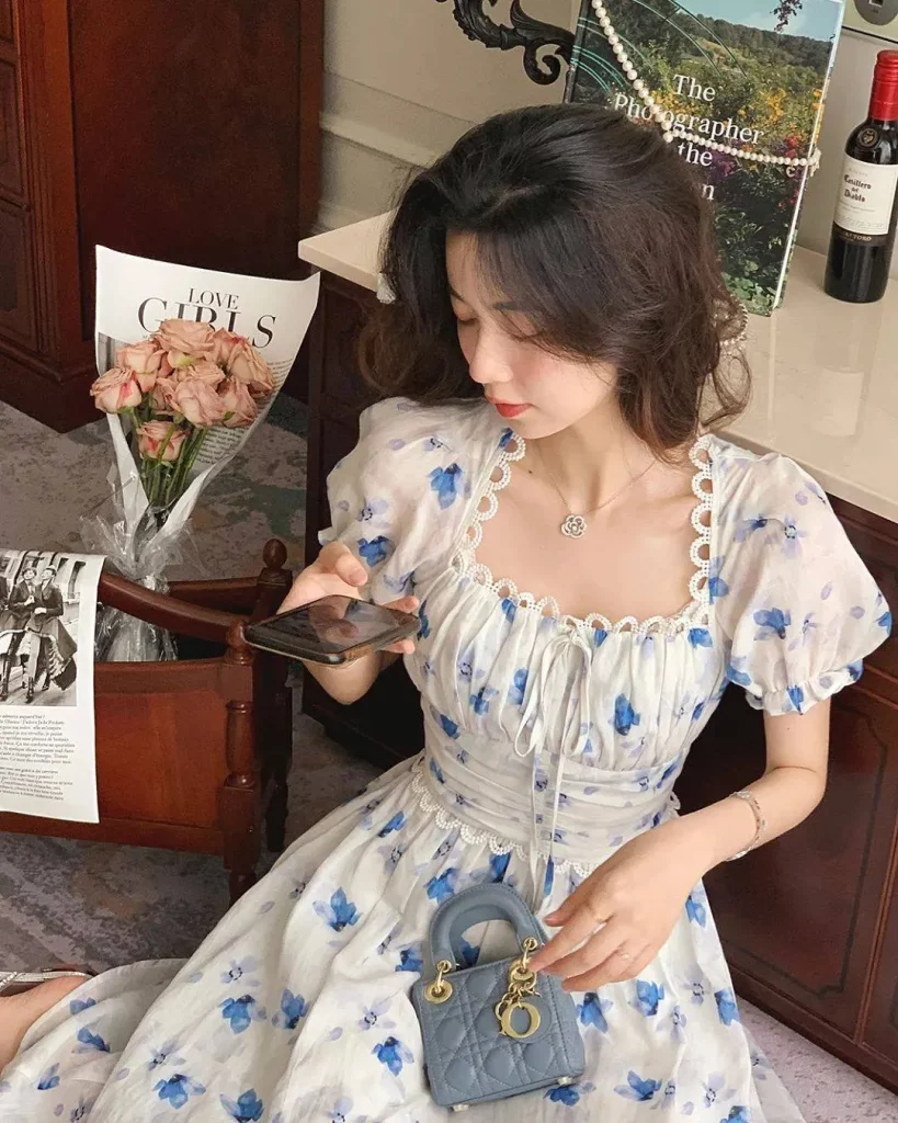 floral lace dress