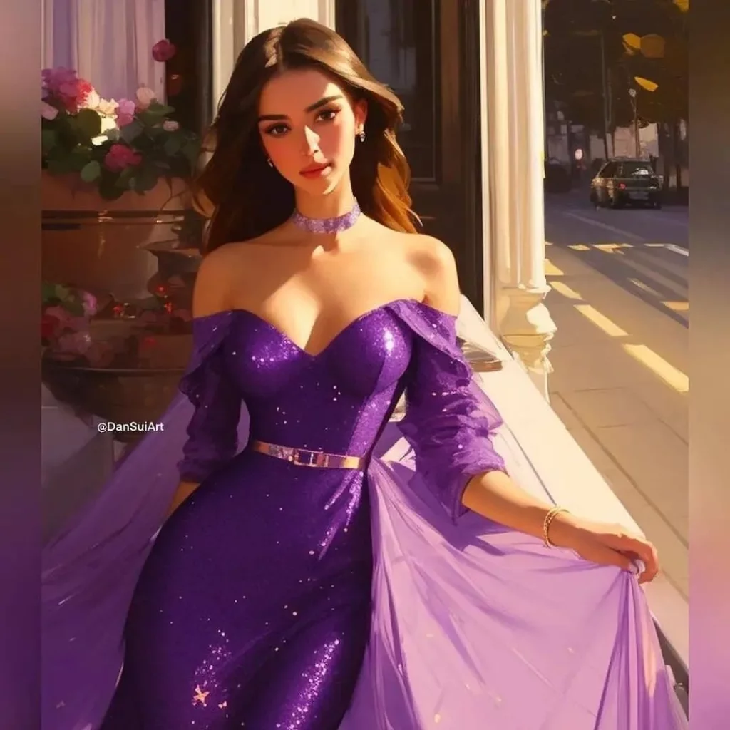 Purple dresses for parties