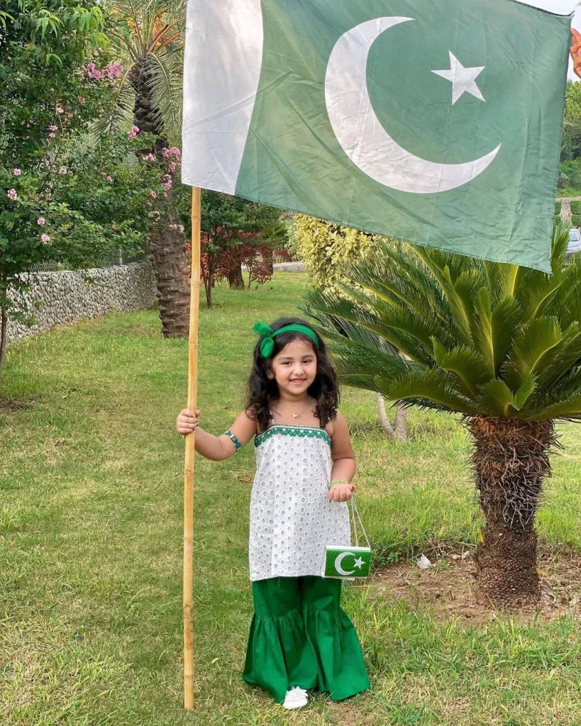 Green and White clothing