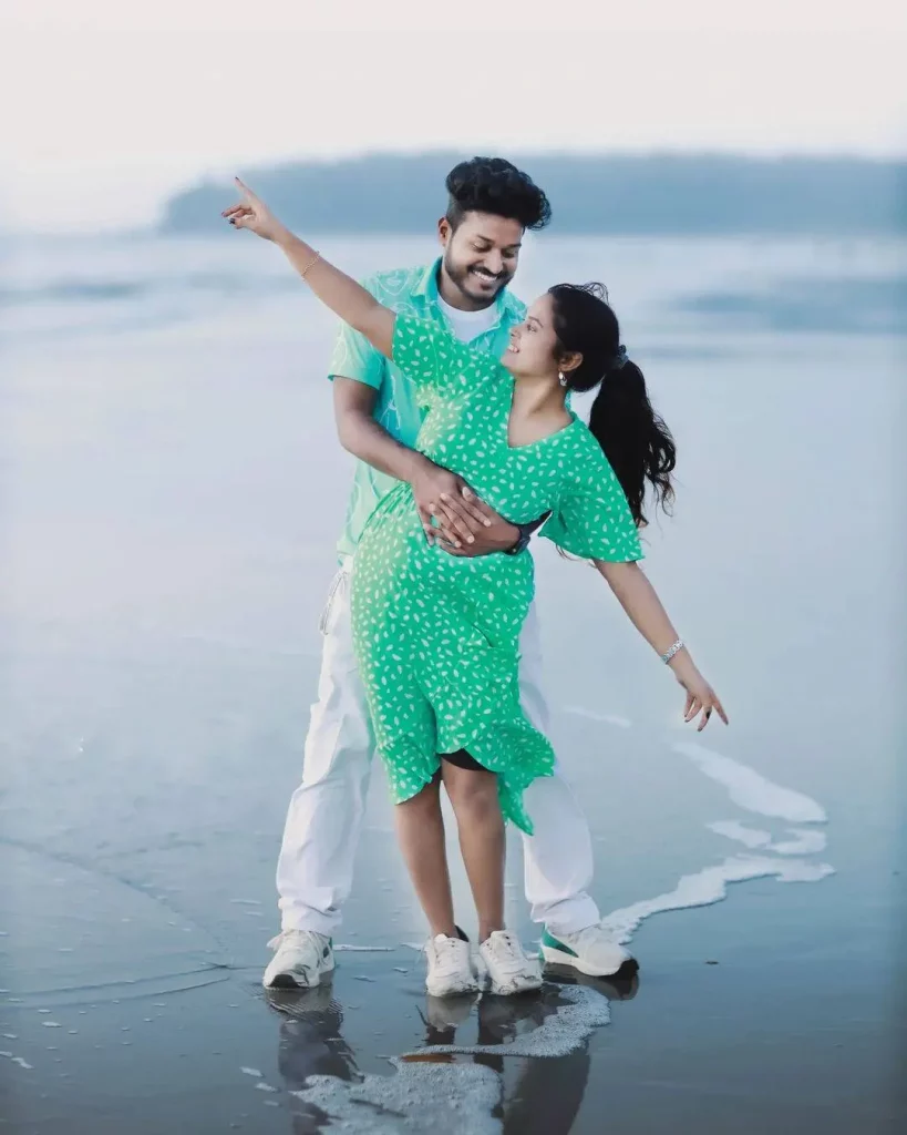 Green and white outfits for women