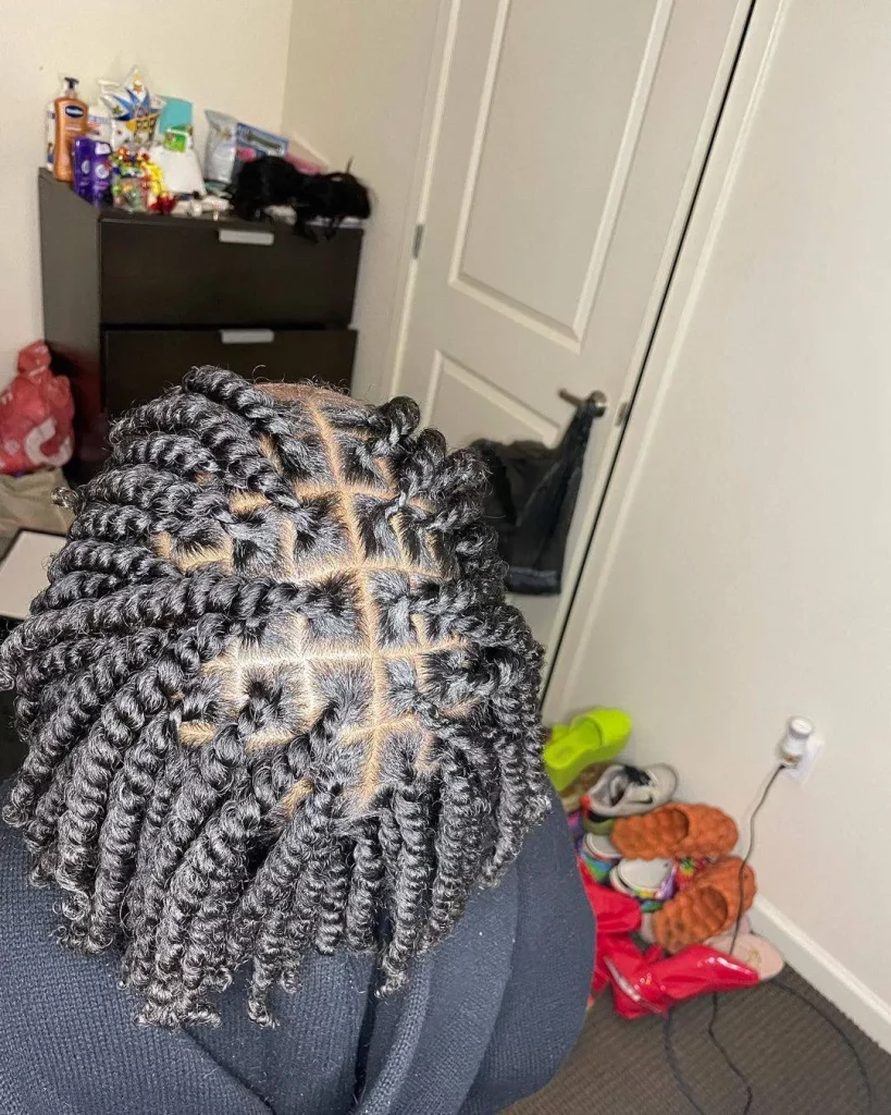 Rope Twist Styles for Men with Thick Hair