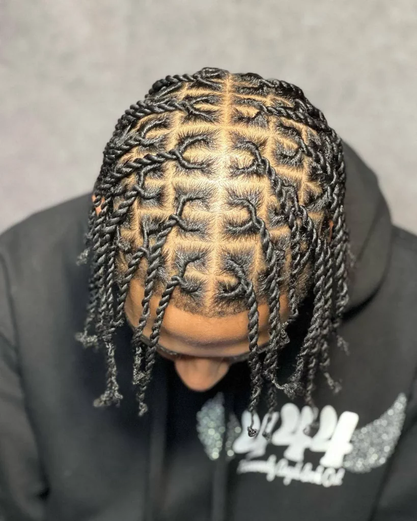 Marley Twist Styles for Men with Curly Hair.