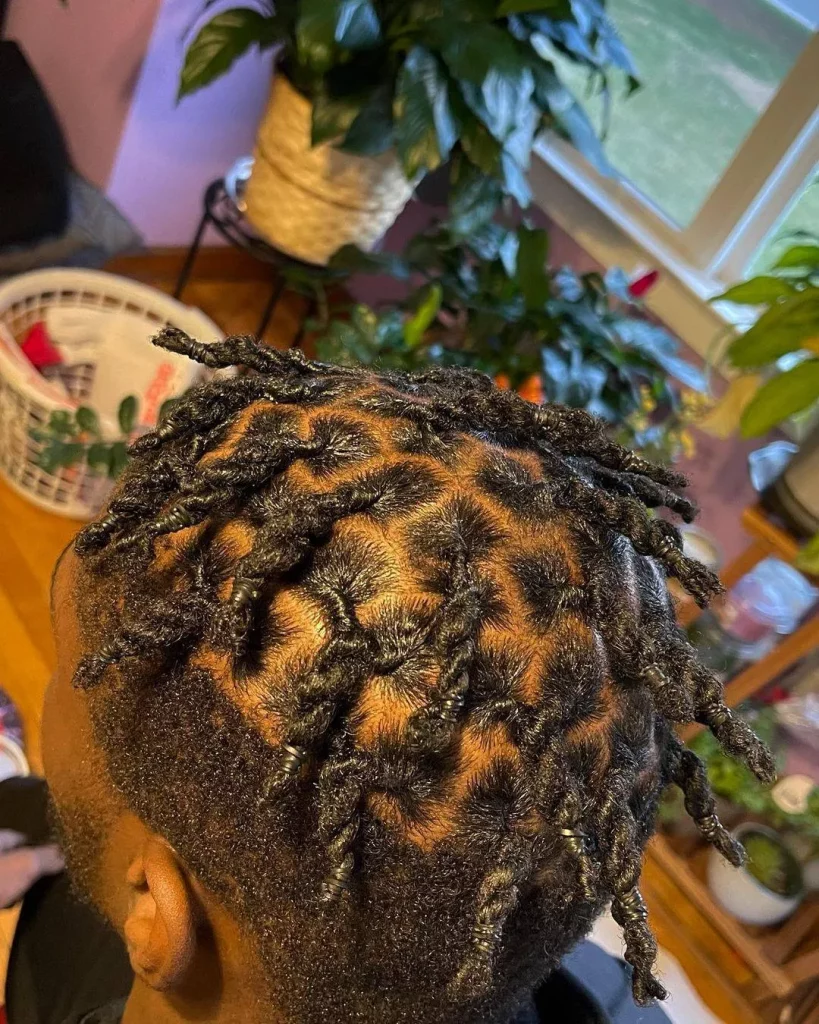 Men's Micro Locs Styles for Short Hair