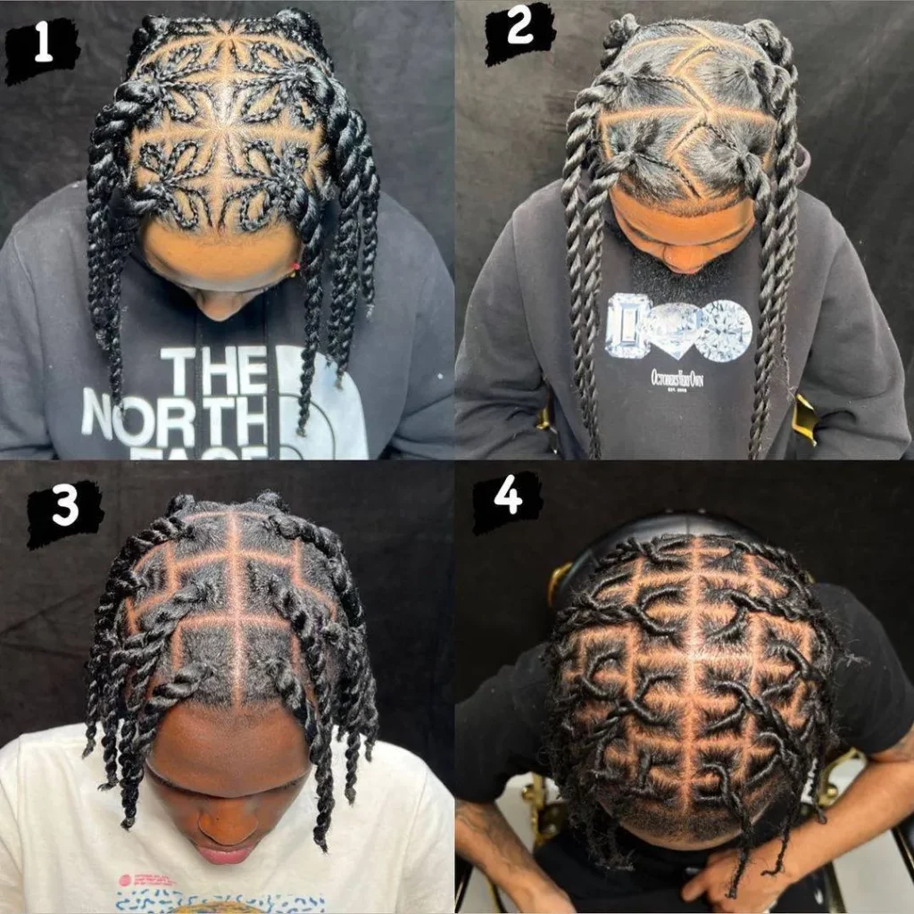 Braided Hairstyles for Men with Beards