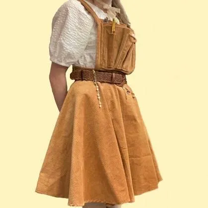 Pinafore dress outfit