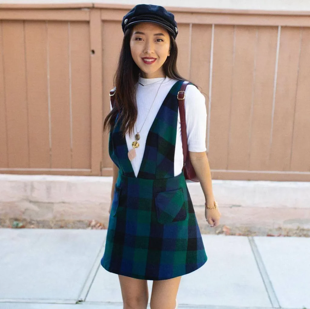 Checks Pinafore Dress