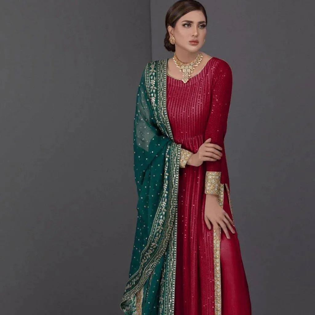 Elegant Wine Nyra -Cut Suit Set Elegant Wine Nyra -Cut Suit Set