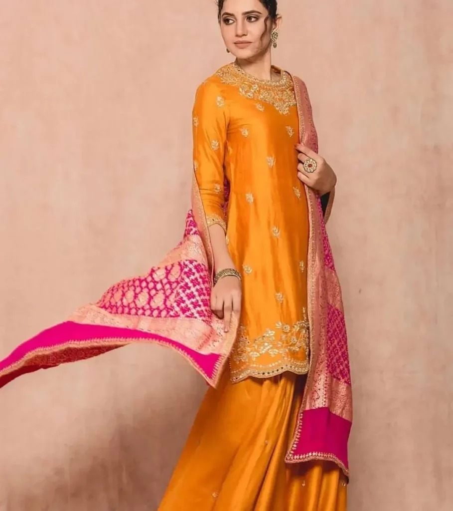 Gharara traditional Lucknowi outfit