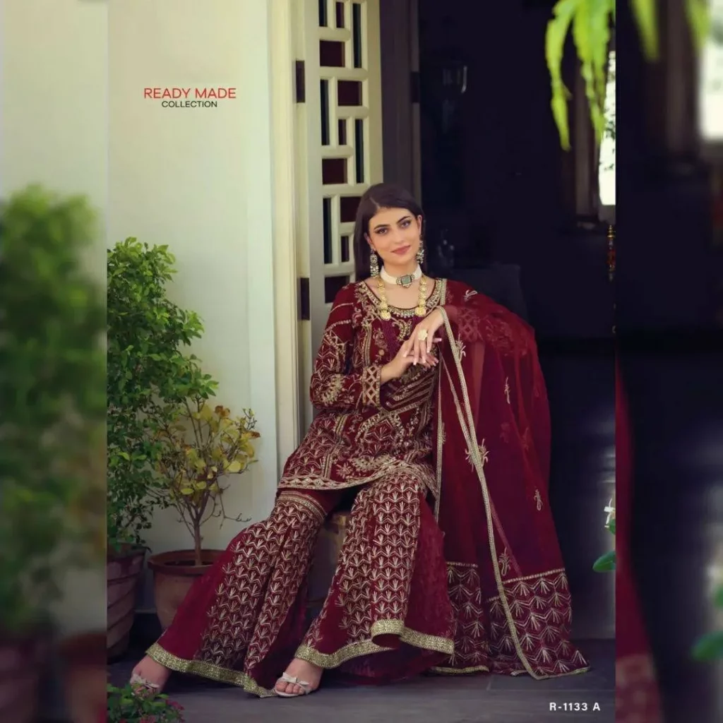 dupatta traditional Lucknowi garment