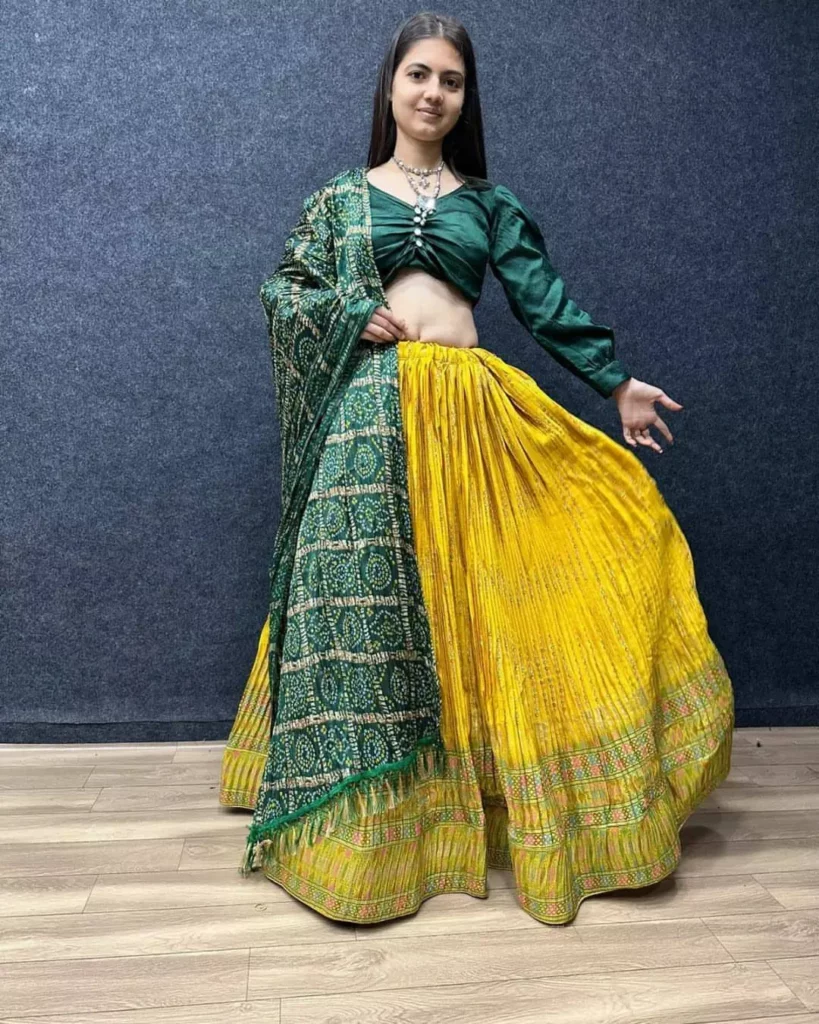 Lehenga Choli Sets for Women Dupatta Draping Styles for Lehenga - Indo western & Silk
