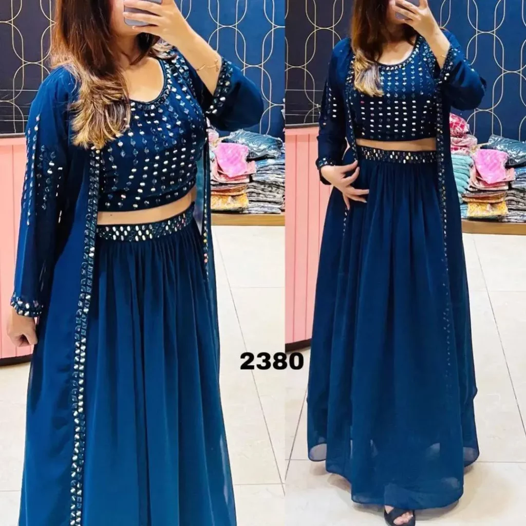 Lehenga Choli Designs Double Dupatta Style