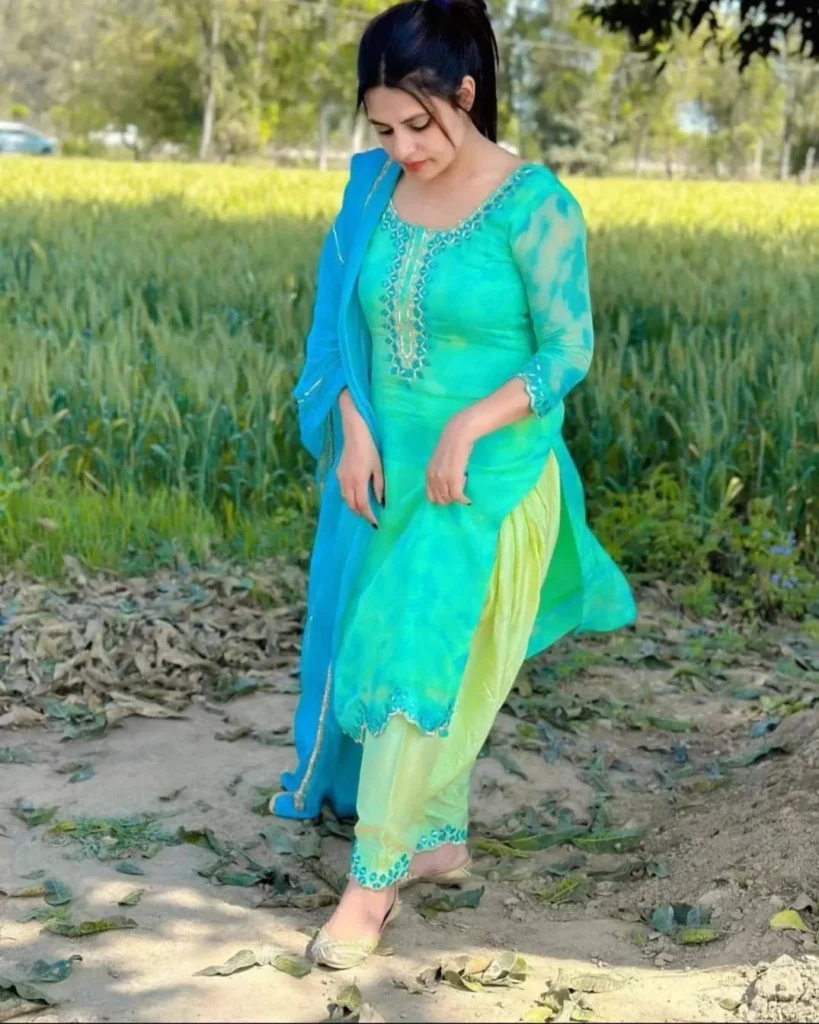 banarasi patiala suit