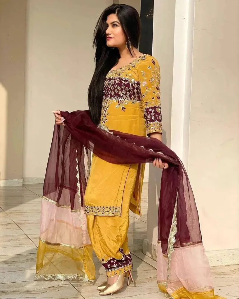 patiala pant and dupatta set