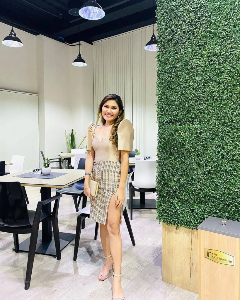knee length filipiniana dress