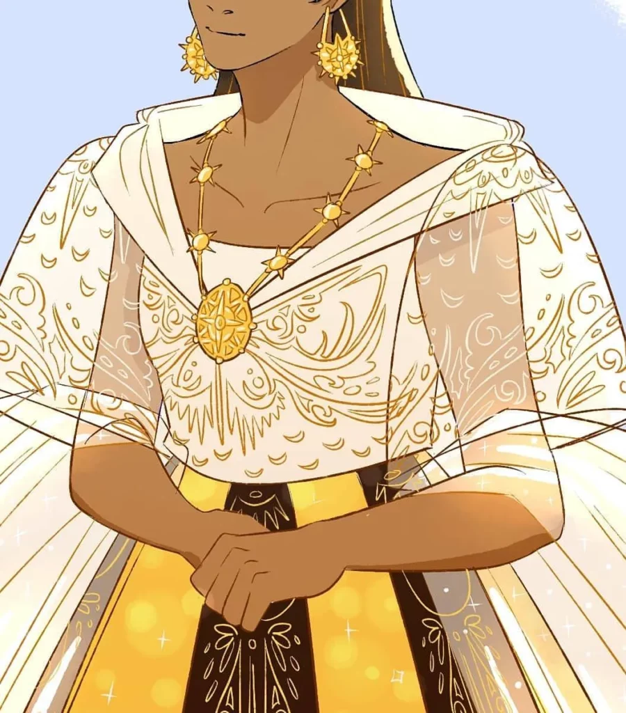 filipiniana dress with alampay