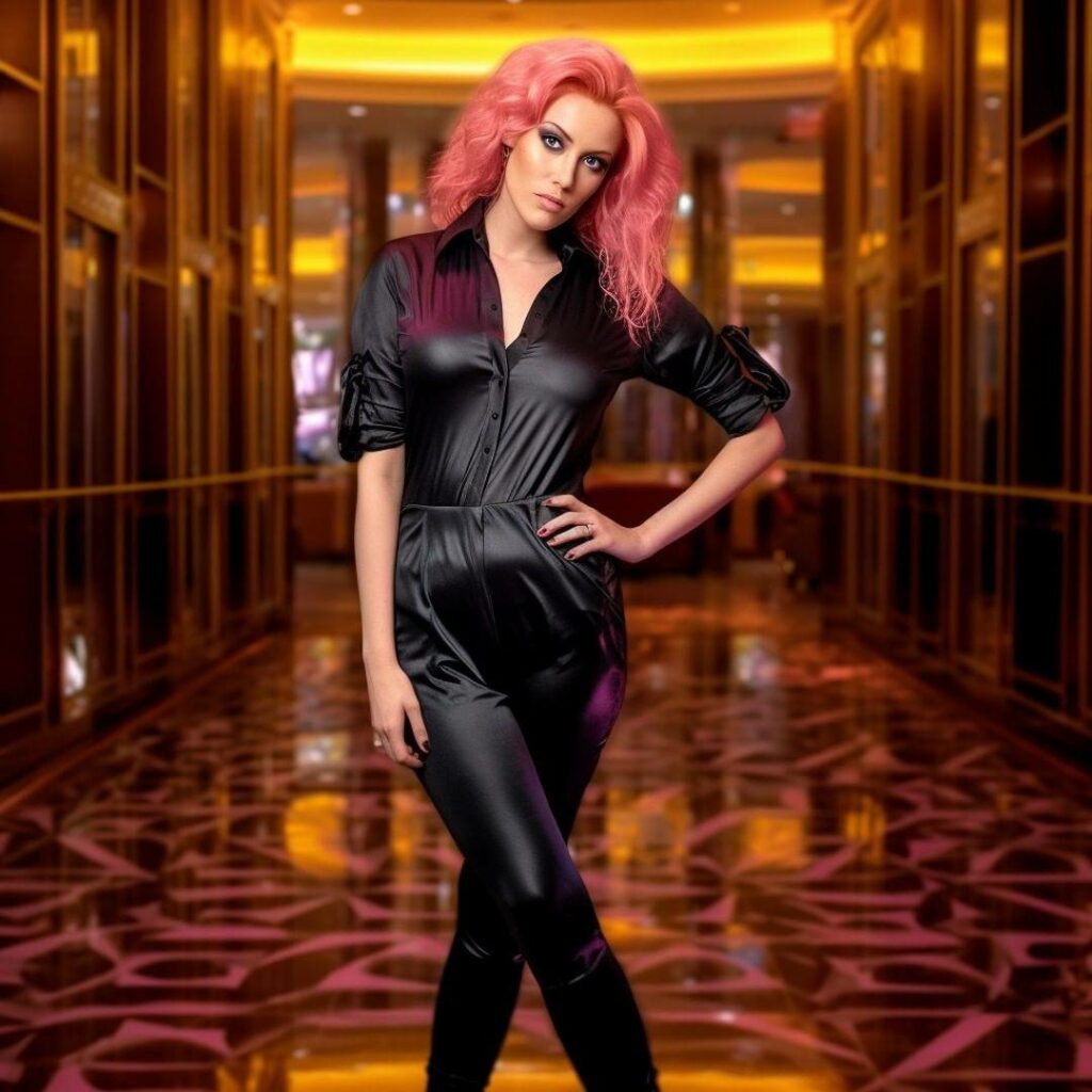 black satin pyjamas