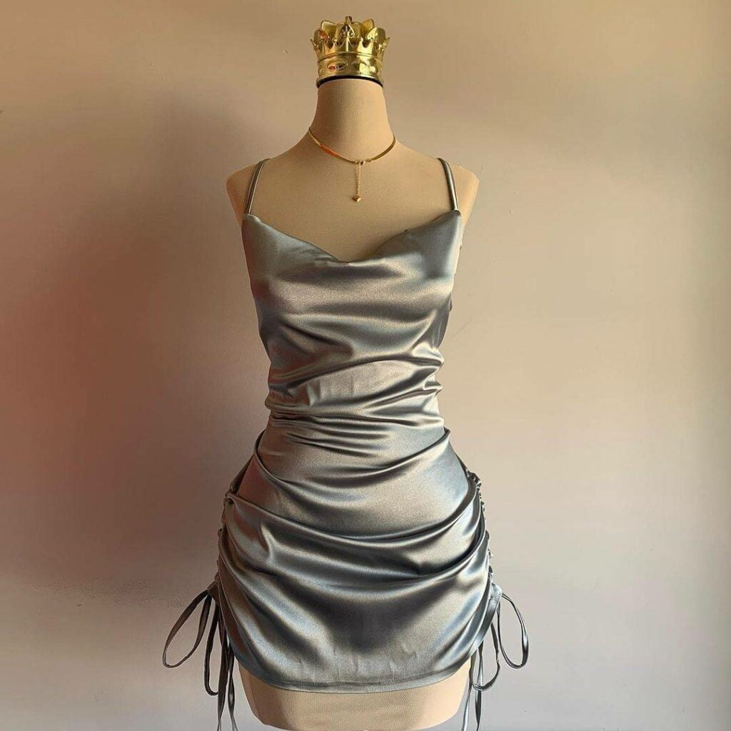 silver satin dress pants for petite women