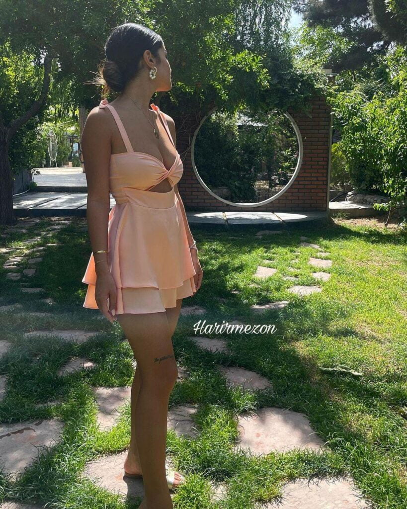 mini satin dress for women