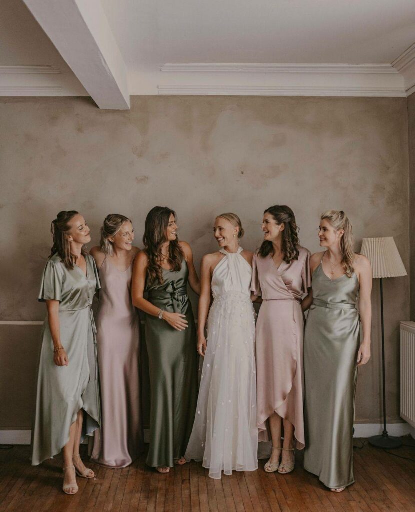 maxi satin dresses for women