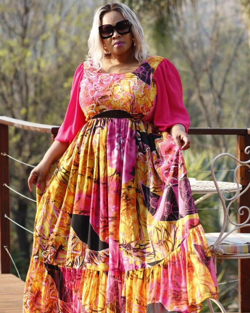 Chiffon pleated dresses for women